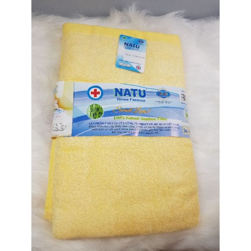 KHĂN TẮM SỢI TRE CAO CẤP NATU KÍCH CỠ 25×50cm