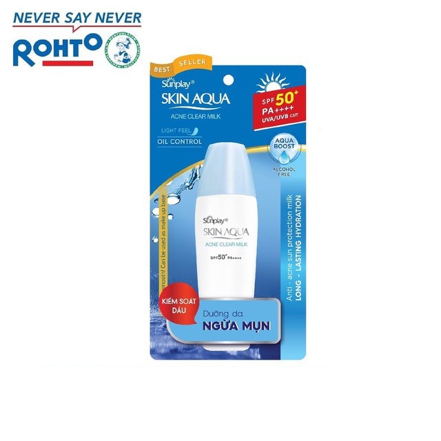 Sữa chống nắng dưỡng da ngừa mụn Sunplay Skin Aqua Acne Clear SPF 50+ | WebRaoVat - webraovat.net.vn