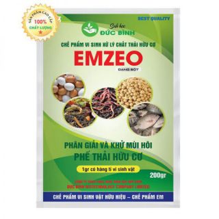 EMZEO – CHẾ PHẨM VI SINH GIÚP PHÂN HỦY VÀ KHỬ MÙI HÔI CHẤT THẢI HỮU CƠ