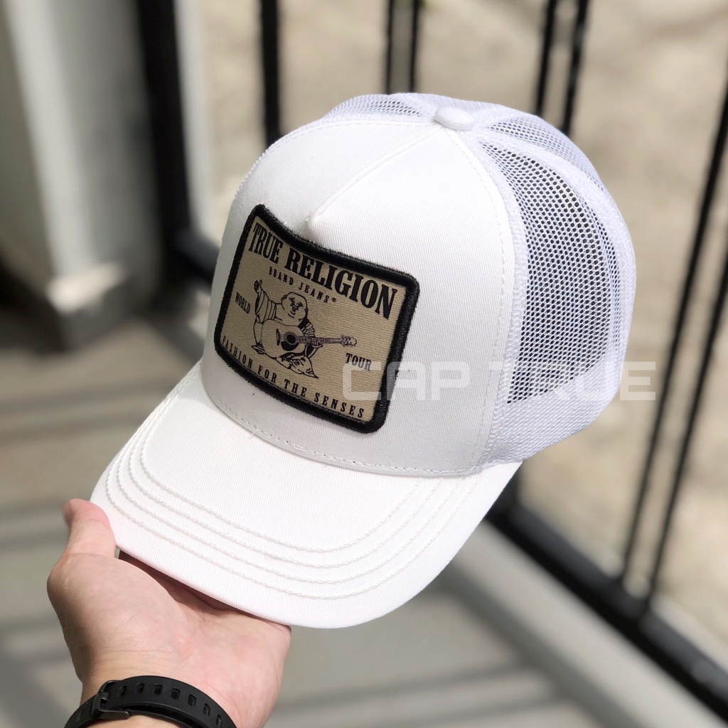 Nón Kết Ông Địa TRUE - Mũ Lưỡi Trai Địa Vuông Phối Lưới Cho Người Chơi Hệ Đẳng Cấp