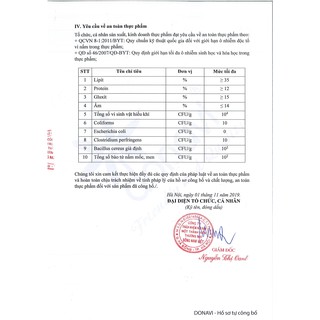 Vừng vàng tách vỏ Donavi