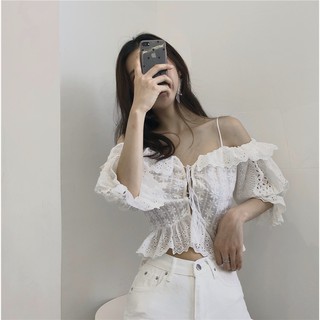 Áo xô crop top sexy (CÓ SẴN)