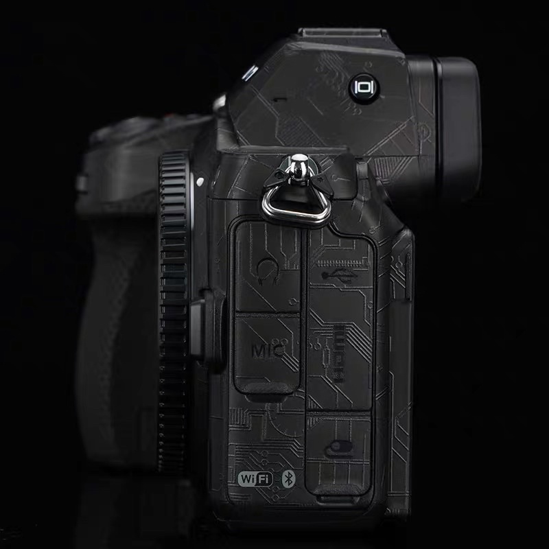Miếng Dán Skin Máy Ảnh 3M - Mẫu Mạch điện đen vân nổi- Cho máy ảnh Nikon Z50/ Z5/ Z6/Z7/ Z6II/ Z7II...
