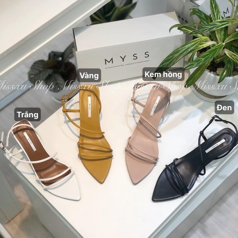 Giày sandal nữ mũi nhọn dây mảnh 5cm thời trang MYSS - SD66