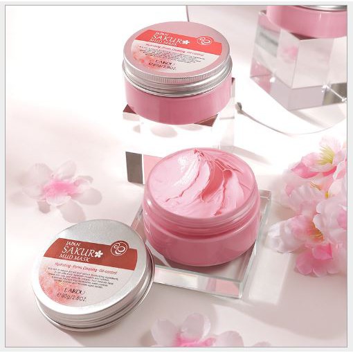 HỘP Mặt nạ bùn khoáng hoa anh đào Sakura Mud Mask chính hãng Laikou