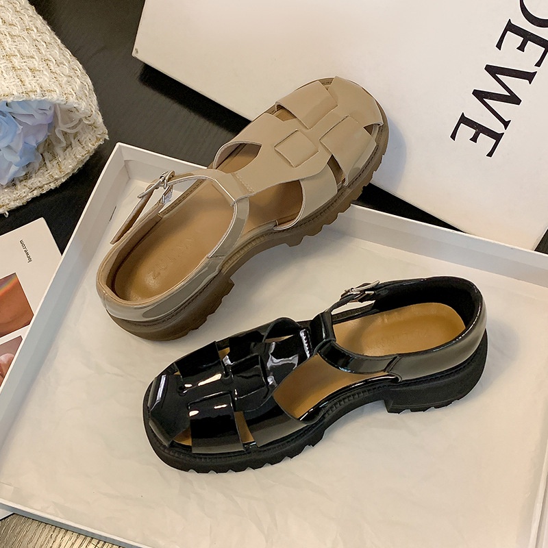 Giày Sandal Cao Gót Da Thật Thời Trang Mùa Hè 2022 Cho Nữ