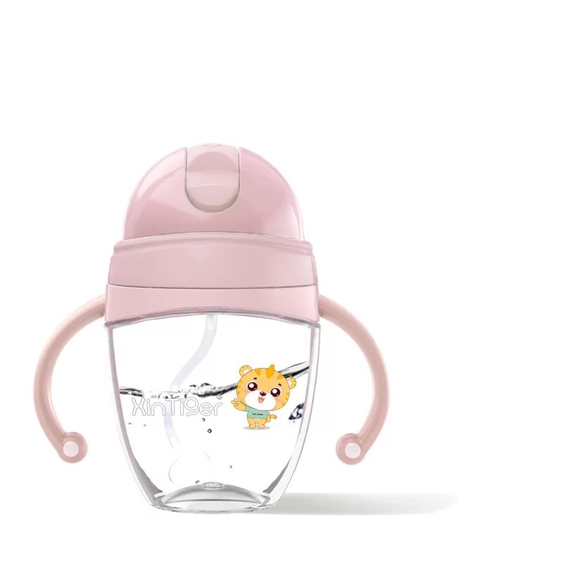 Bình tập uống chống sặc Little Bean và Xin Tiger (tăng cọ ống hút)