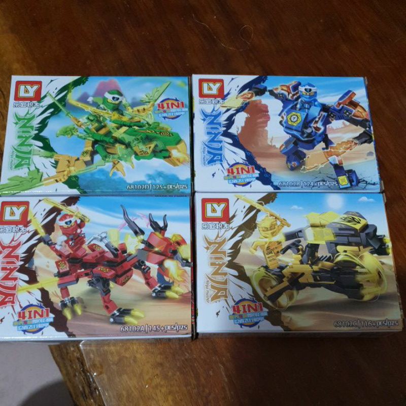 Combo 4 bộ ninra cube từ 87 - 90 chi tiết