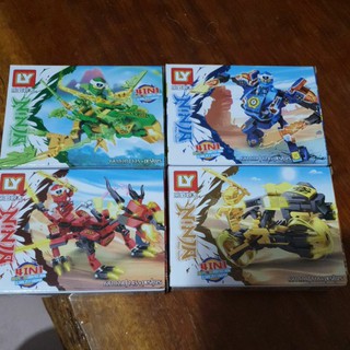 Combo 4 bộ ninra cube từ 87 - 90 chi tiết