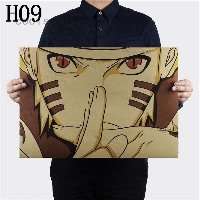 Miếng dán tường 51.5cmX35.5cm họa tiết phim hoạt hình Naruto độc đáo ấn tượng | BigBuy360 - bigbuy360.vn