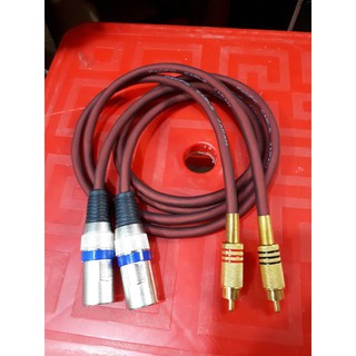 Dây jack canon Đực ra AV ( RCA )  dài 1m