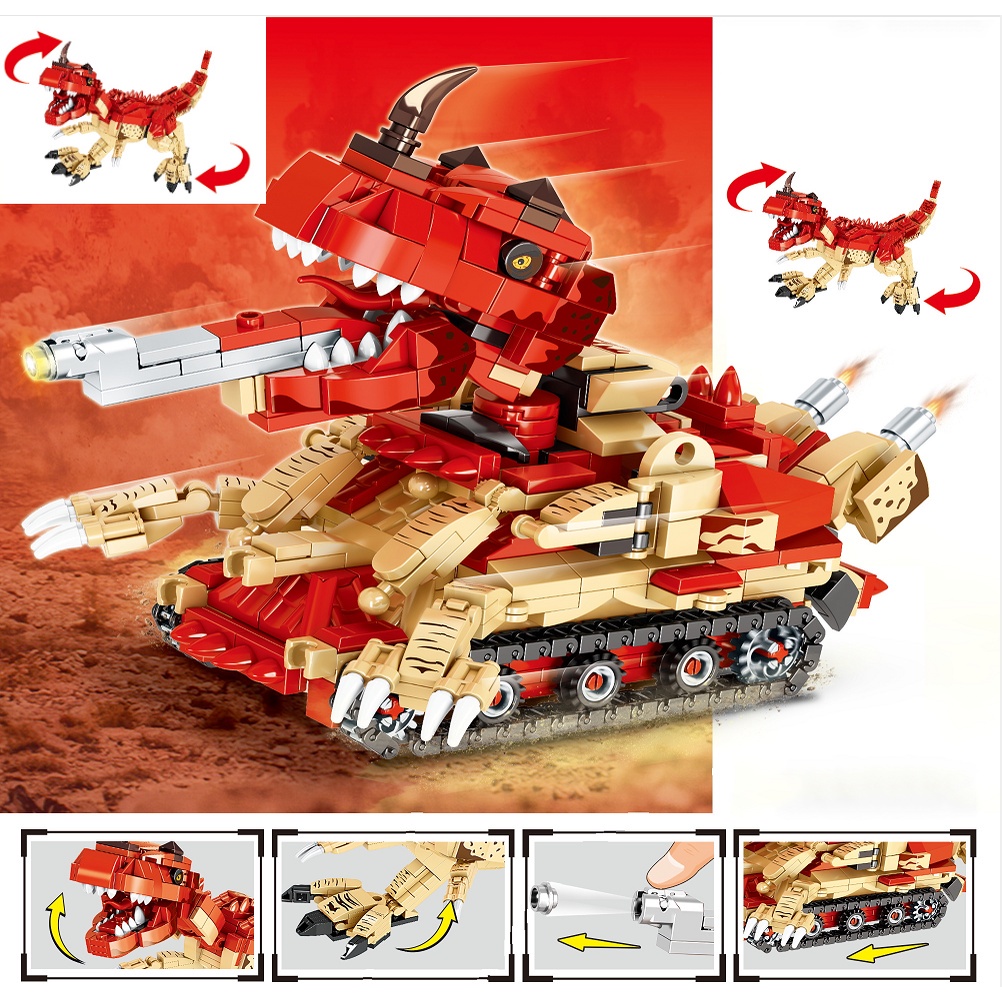 Bộ lắp ráp xếp hình Legoo khủng long bạo chúa size lớn , lắp ráp ROBOT , lắp ghép KHỦNG LONG 618 chi tiết