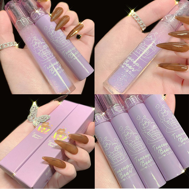 [Hàng mới về] Son bóng dưỡng ẩm trong suốt MAFFICK không thấm nước không phai