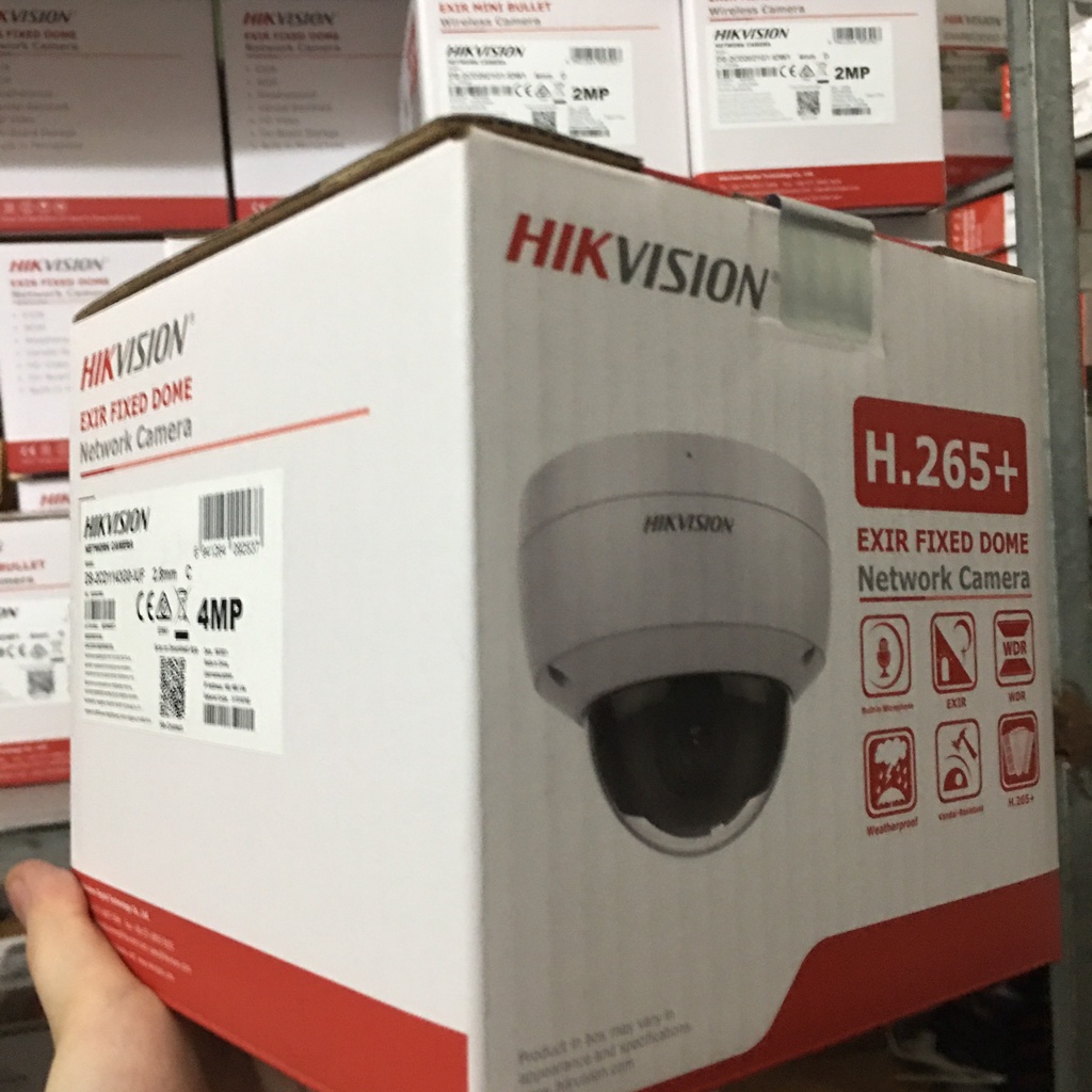 Camera IP bán cầu DS-2CD1123G0-IUF và DS-2CD1143G0-IUF HIKVISION 2-4MP trong nhà và ngoài trời, tích hợp mic