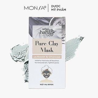 [Hộp 6 Gói] Mặt Nạ Đất Sét Detox Thải Độc Da RIORI Pure Clay Mask Thải độc cho da, hút dầu thừa, ngăn ngừa mụn.