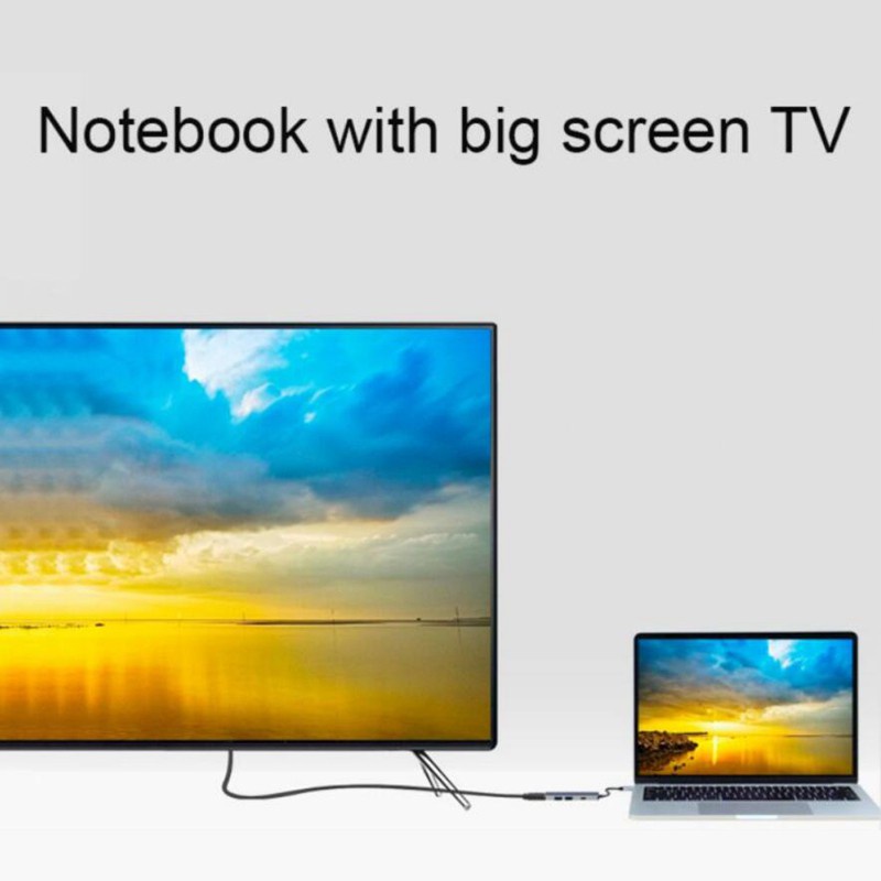 Bộ Chuyển Đổi 4 Trong 1 Type C Sang 4k Hdmi Cho Macbook Matebook Samsung S8 / S9 | BigBuy360 - bigbuy360.vn