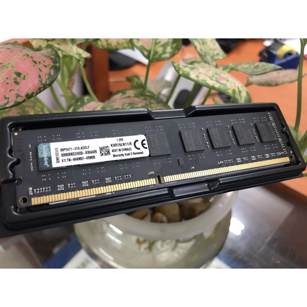 Ram PC Kingston 8GB 1600MHz PC3L-12800 1.35V Dùng Cho Máy Tính Để Bàn Desktop - Mới Bảo hành 36 tháng