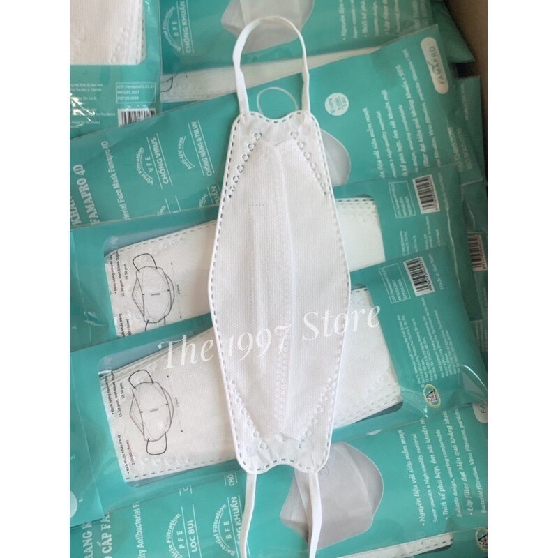 Khẩu Trang 4D Land Mask cao cấp Túi 6 cái hàng cty