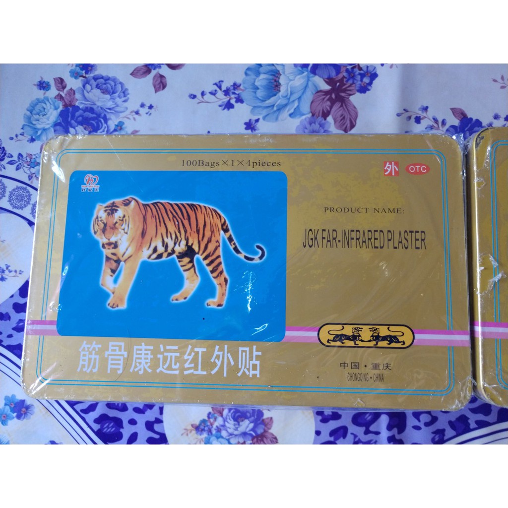 COMBO 10 gói Cao dán con cọp 7 chữ thái lan (1 gói 4 miếng)