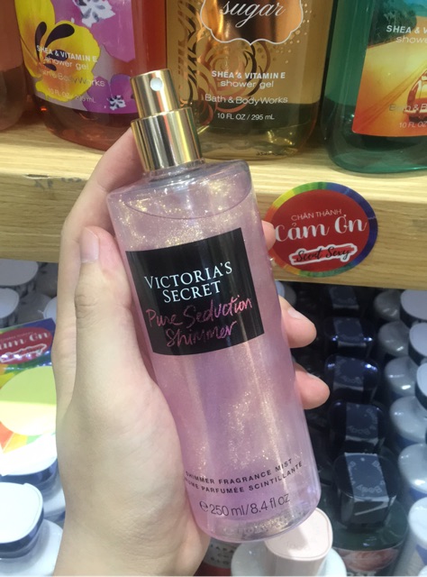 Xịt thơm có nhũ Victoria's Secret Pure Seduction (250ml)