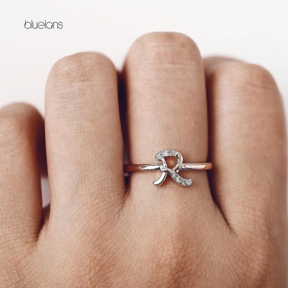 Đèn Bluelans Bluelans Bluelans Chất Lượng Cao❈Vòng Đeo Tay Kiểu Hàn Quốc Chất Lượng Cao❈Nhẫn Đeo Tay Kim Loại Kết Hợp 26 Chữ Cái Tiếng Anh Đơn Giản Thời Trang