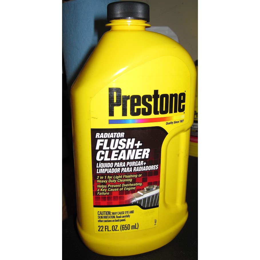 Dung dịch thông xúc két nước Prestone.