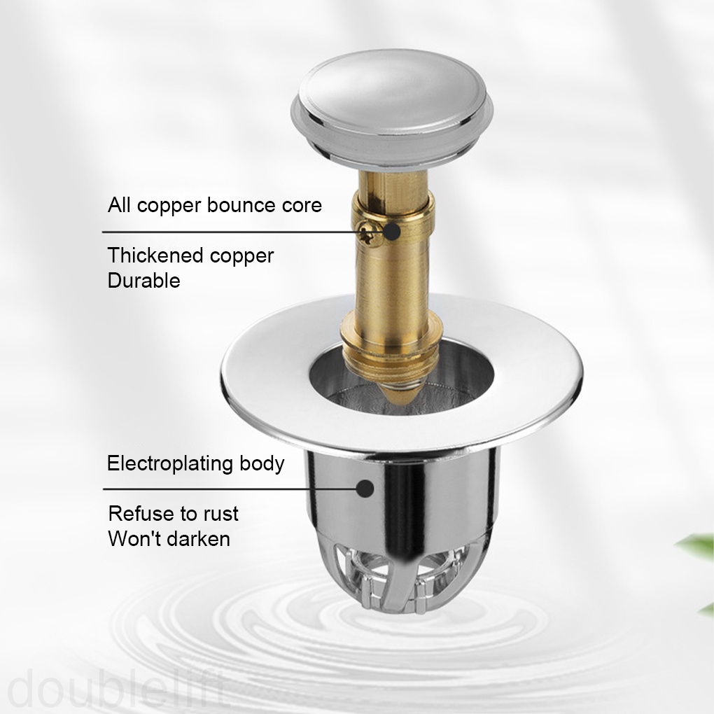 Nắp Lọc Rác Bồn Rửa Chén / Phòng Tắm Bằng Nhựa Chống Tắc Nghẽn Tiện Dụng Cho Nhà Bếp