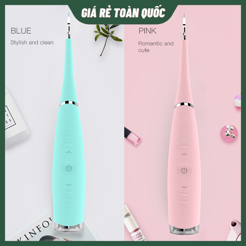 Máy Lấy Cao Răng Cầm Tay Mini Dental FlutterSử Dụng Sạc 3 Chế Độ Rung Loại Sạch Mảng Bám, Cao Răng,Vết Ố Cứng Đầu Nhất