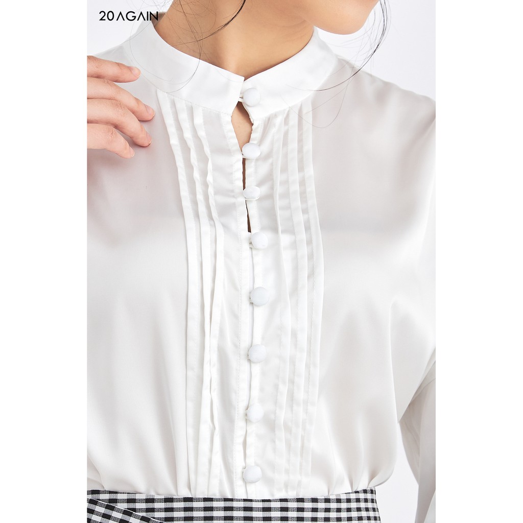 Áo sơ mi xếp ly nếp áo 20Again ASA1265 | BigBuy360 - bigbuy360.vn