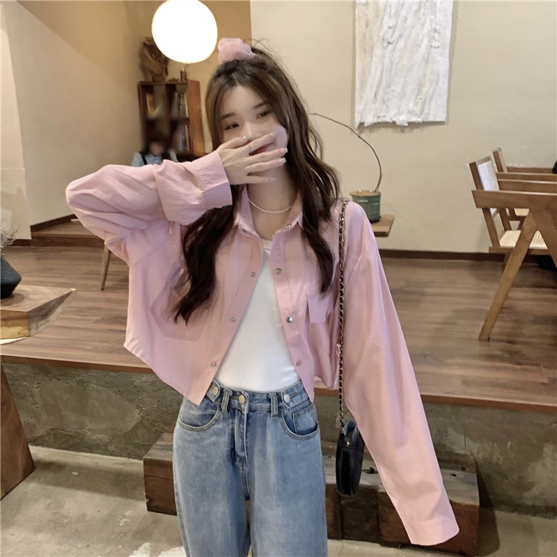 Áo Khoác Sơ Mi Chống Nắng Dáng Rộng Thời Trang Hàn Quốc 53647