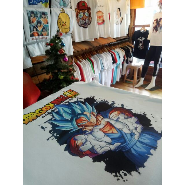 Áo thun Dragon Ball in hình vegito ảnh thật G004 in tại shop /uy tín chất lượng