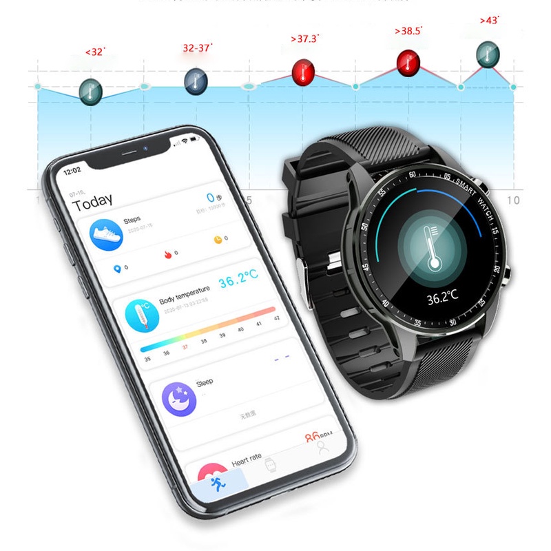 Đồng hồ thông minh MV68 Bluetooth chống nước IP68 giám sát nhịp tim hỗ trợ theo dõi sức khỏe, thay đổi mặt đồng hồ