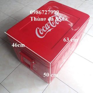 (Siêu khuyến mãi mùa hè) Thùng đá coca giữ nhiệt cực tốt ( quà tặng của coca cola)đủ kích thước 85l