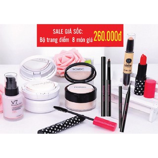 Bộ trang điểm 8 món đầy đủ