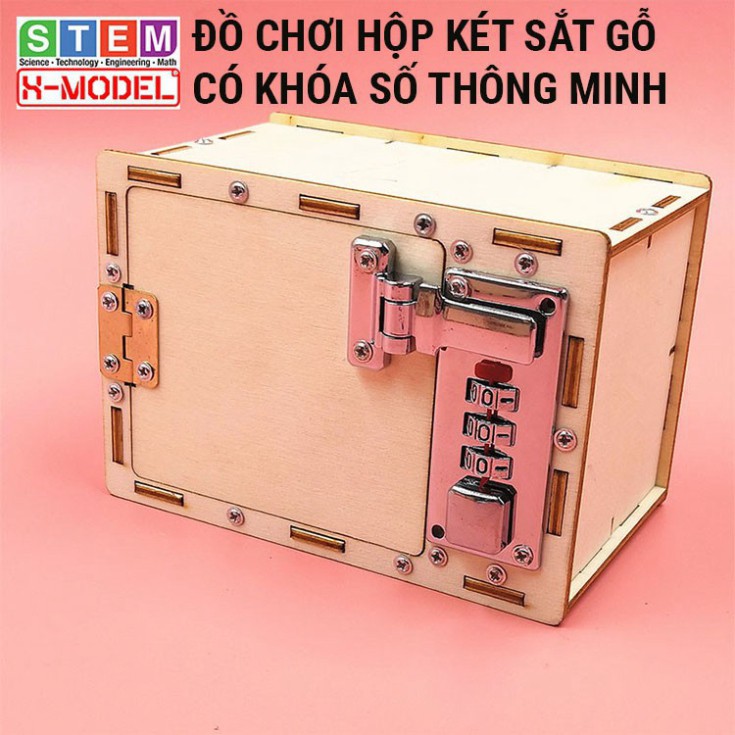 H67 Đồ chơi két sắt mini cho bé X-MODEL ST82, Đồ chơi sáng tạo DIY 4 K01