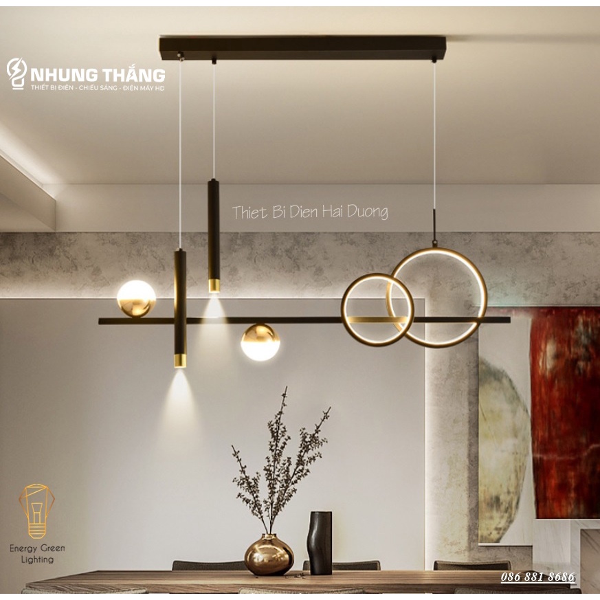 Đèn Thả 6 Bóng DGT-9841 - 3 Chế Độ Ánh Sáng - Decor Trang Trí Phòng Ăn,Phòng Khách Sang Trọng Cao Cấp - Bảo Hành 1 Năm