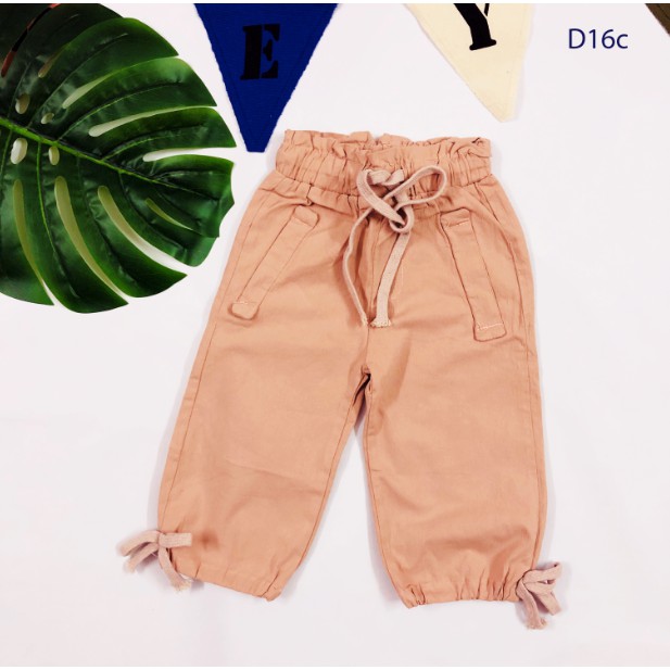 Quần đũi dài Jogger cho bé gái (từ 1 - 8 tuổi) VEMZKIDS