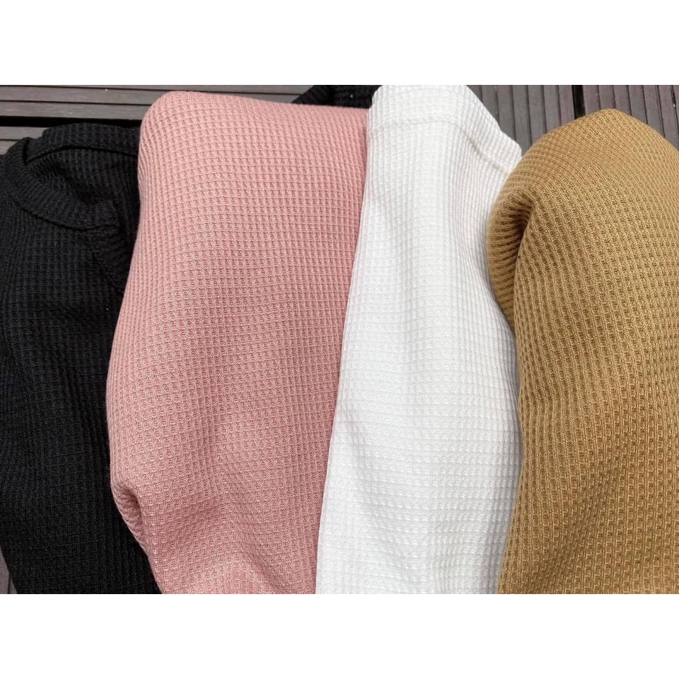 [Ảnh thật] Áo thun basic cổ U xốp mềm form rộng xẻ tà - Áo pull trơn thun gân dáng rộng cổ v xẻ ulzzang | BigBuy360 - bigbuy360.vn