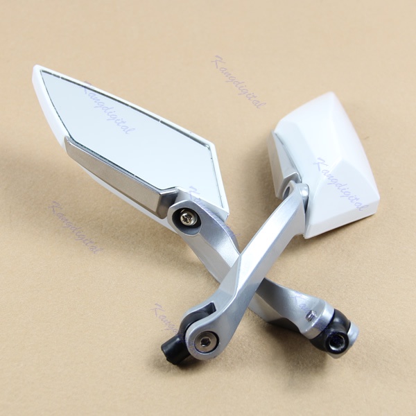 Gương Chiếu Hậu Màu Đen 8mm 10mm Chuyên Dụng Cho Xe Mô Tô