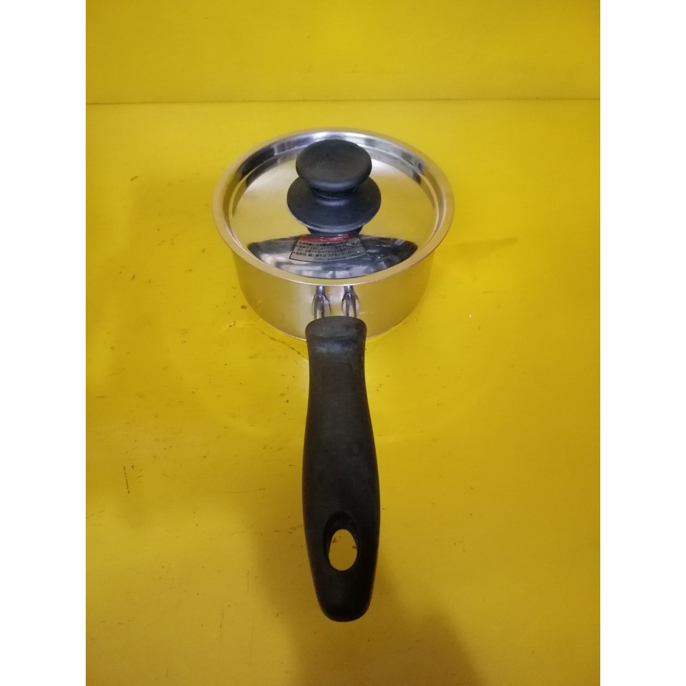 Quánh inox nội địa Nhật, size 14cm, cao 7cm (mã 641), Dùng được bếp từ