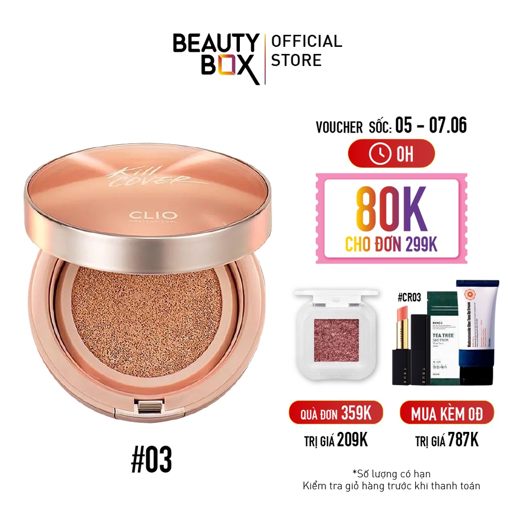 Phấn Nước Trang Điểm Clio Kill Cover Glow Cushion 15gx2