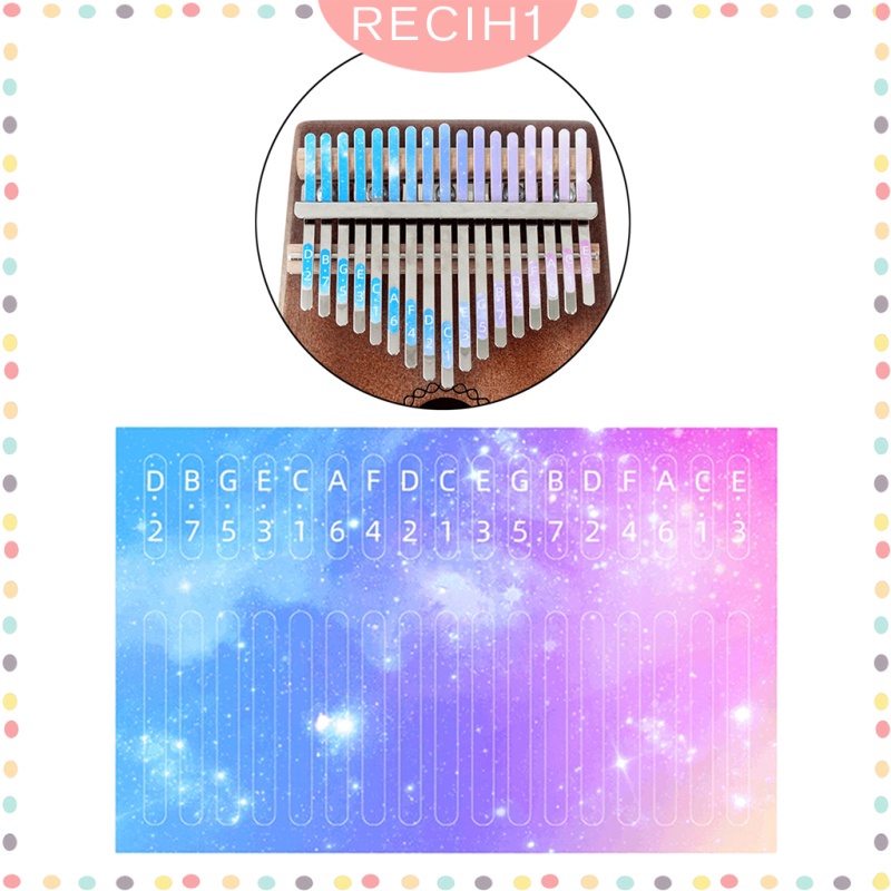 Bộ Miếng Dán Phím Đàn Kalimba Dùng Cho Học Nhạc