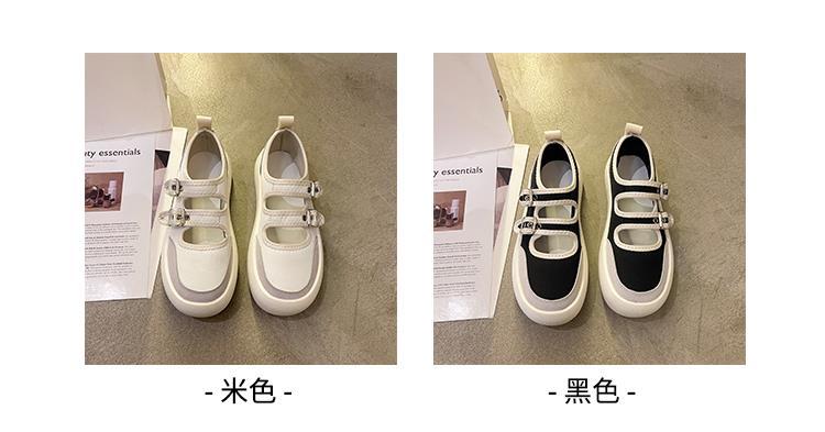 Giày canvas đế dày màu trắng thiết kế mới thời trang mùa xuân hè dành cho nữ