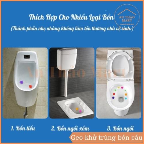 Geo Khử Trùng Diệt Khuẩn Bồn Cầu, Geo Thơm Khử Mùi Hiệu Quả Hình Bông Hoa