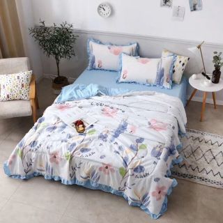 Sét chăn ga gối đũi bèo nhập