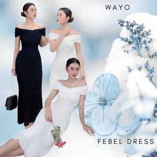 [Febel Dress] Đầm WAYO body bẹt vai 2 màu dự tiệc sang trọng