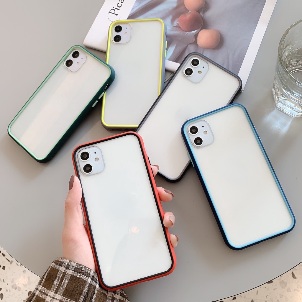 Ốp điện thoại mềm màu trơn thích hợp cho Iphone 11 Pro Max/ 6/ 6s/ 7/ 8plus/ X/ Xs Max/ Xr