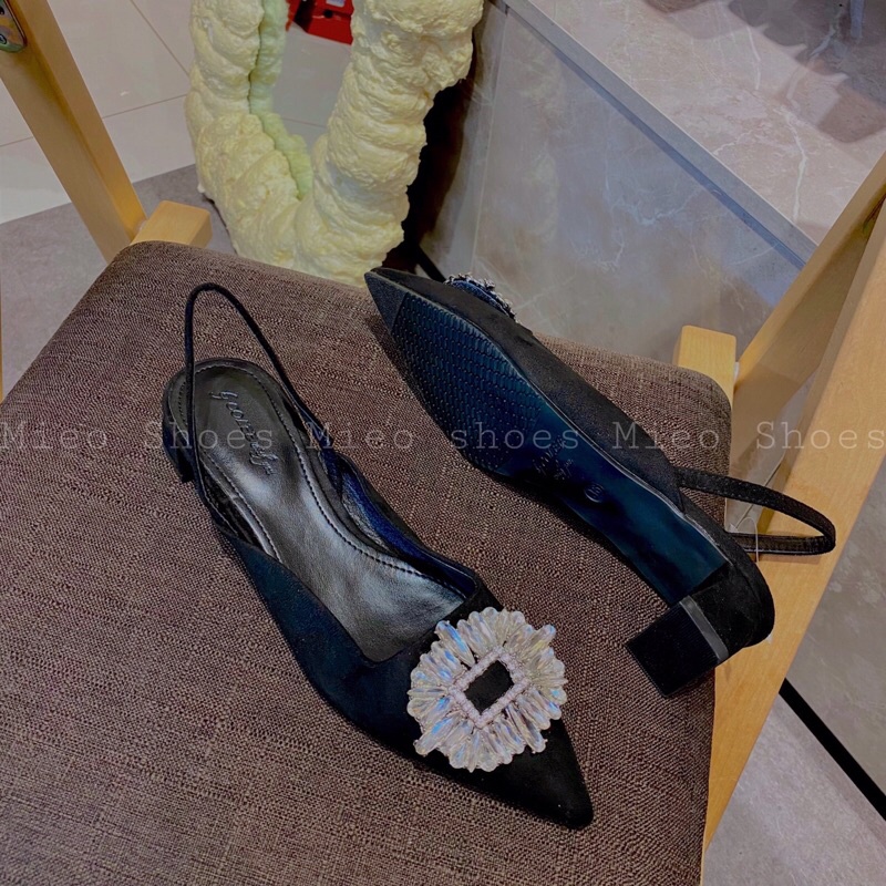 GUỐC BÍCH HẬU NỈ KHOÁ ĐÁ XỊN MIEO SHOES ( G745 )