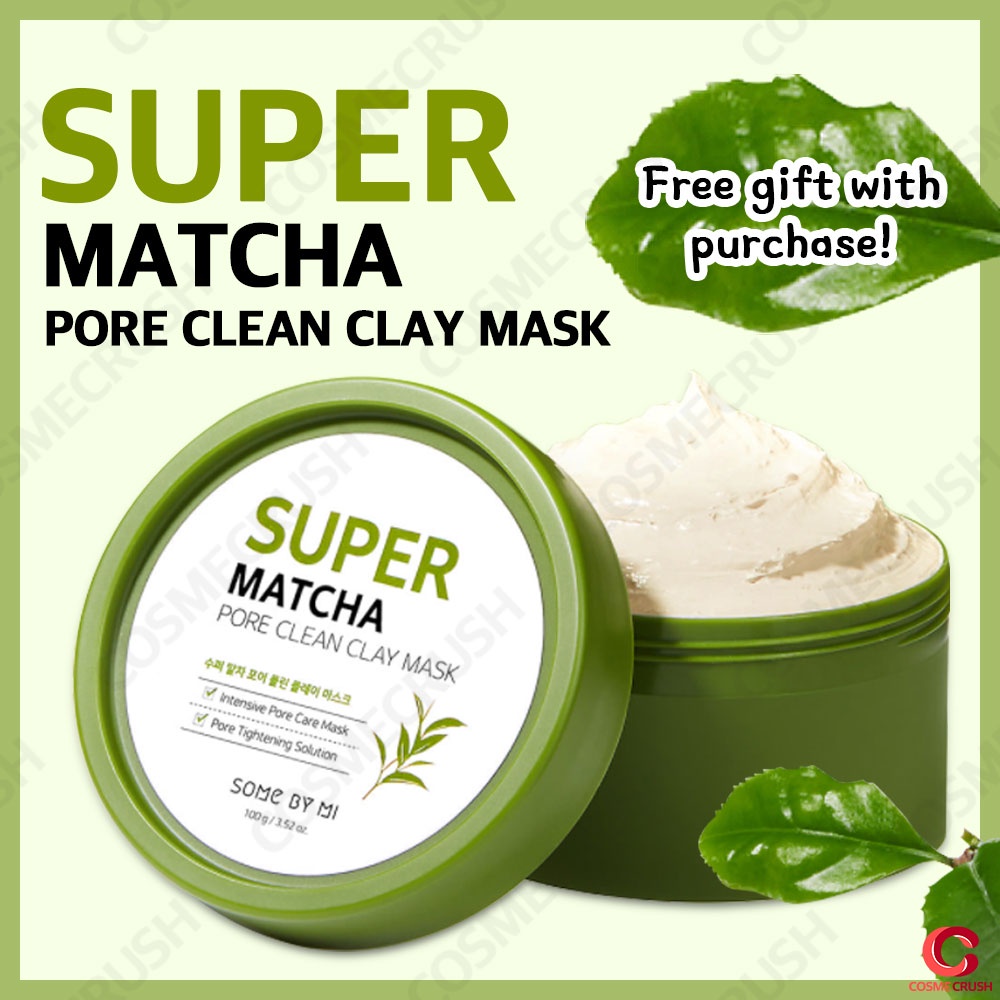 Mặt Nạ Đất Sét Some By Mi Super Matcha Pore Clean Clay Mask 100g Làm Sạch Lỗ Chân Lông Hiệu Quả Cao