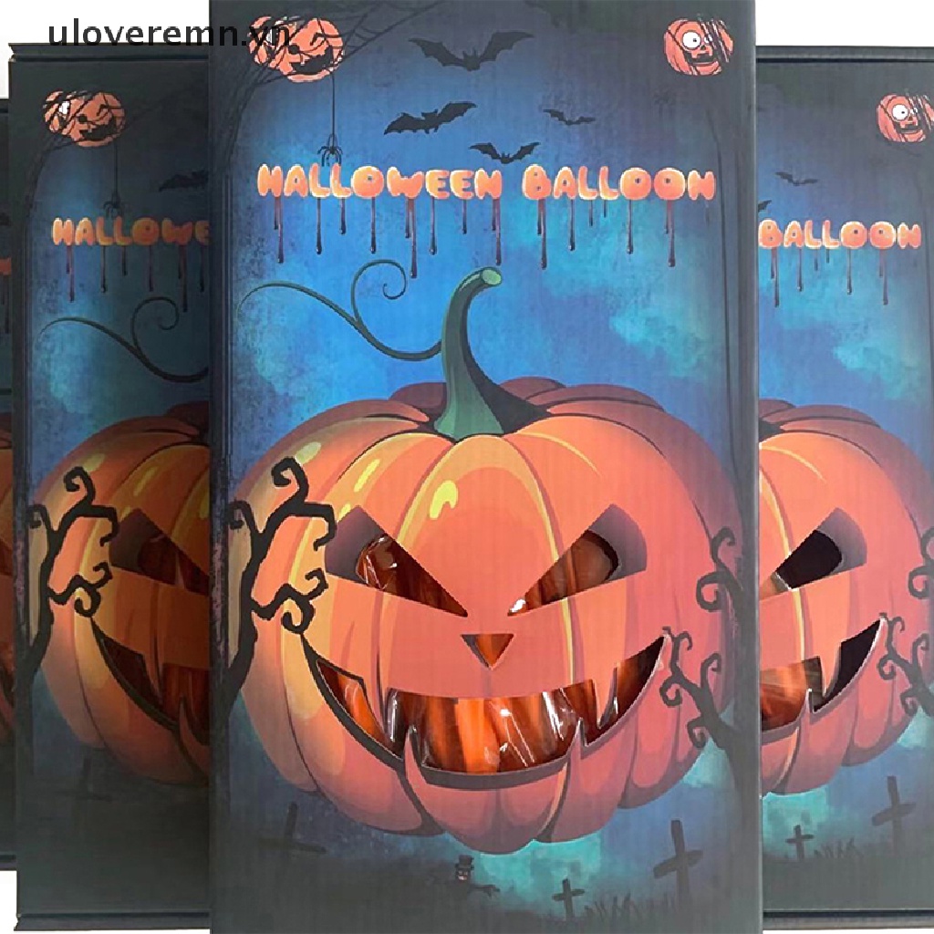 Set 5 Bong Bóng Cao Su Có Đèn Led Trang Trí Halloween